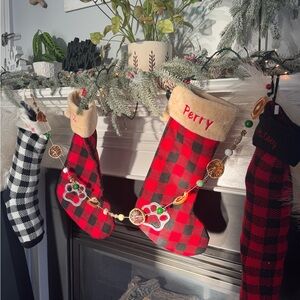 Sliced dried fruit garland with beads!